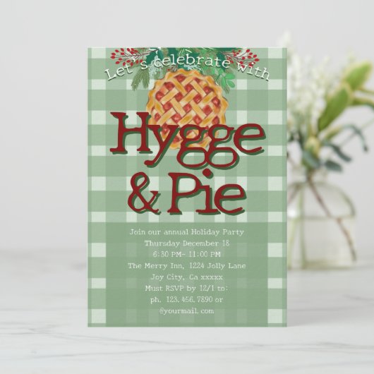 Festive fun Holiday Party hygge  招待状 (スタンド正面)