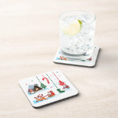 Festive Fun Santa Christmas Scene コースター (右側)