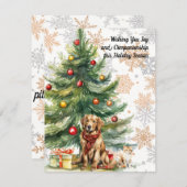 Festive Furry Friends - A Heartwarming Card シーズンカード (正面/裏面)