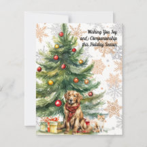 Festive Furry Friends - A Heartwarming Card