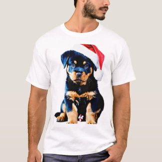 Festive & Furry: Santa Dog T-Shirt Collection Tシャツ