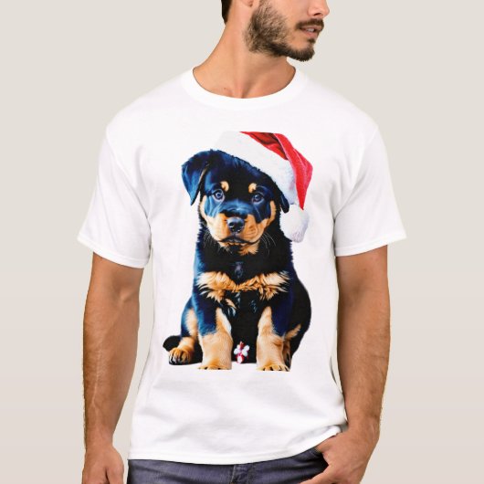 Festive & Furry: Santa Dog T-Shirt Collection Tシャツ (正面)