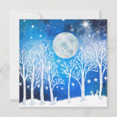 Festive Galaxy Holiday greeting card, blank inside シーズンカード (正面)