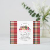  festive gift exchange 好きなものパーティー 招待状 (スタンド正面)