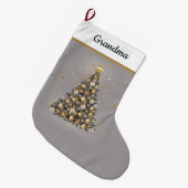 Festive Gift for Grandma - Christmas Stocking ラージクリスマスストッキング (正面 (吊り時))