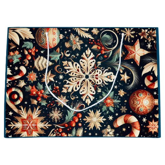 Festive Gift Wraps mod.03 ラージペーパーバッグ (正面)