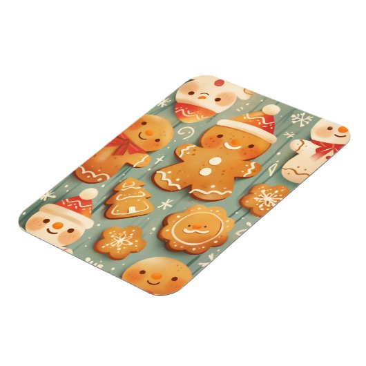 Festive Gingerbread Cookies マグネット (左側)