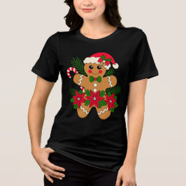 Festive Gingerbread Joy トライブレンドＴシャツ