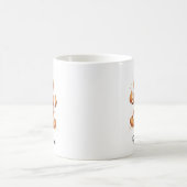 Festive Gingerbread Man Custom Name Mug コーヒーマグカップ (中央)