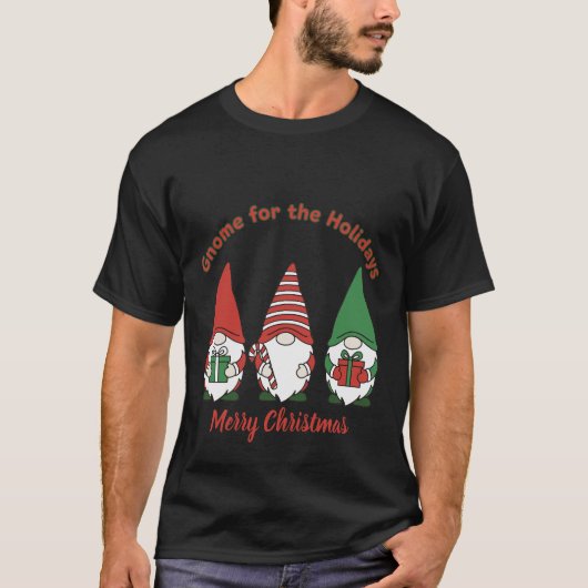 Festive Gnome Friends Christmas Tシャツ (正面)