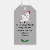 Festive Goats at Christmas ギフトタグ (裏面)