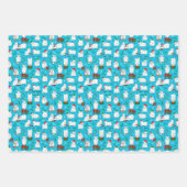 Festive Goats at Christmas ラッピングペーパーシート (正面2)