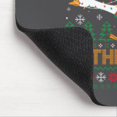 Festive Goose On The Loose Funny Gingerbread Ugly マウスパッド (コーナー)