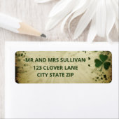 Festive Green Holiday Design ラベル (インサイチュ)