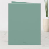 Festive Green & White Script Merry Christmas Photo カード (裏面)