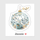 Festive Greenery Holiday Ornament シール (シート)