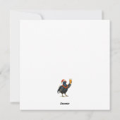 Festive Grouse with Santa Hat Christmas card シーズンカード (裏面)