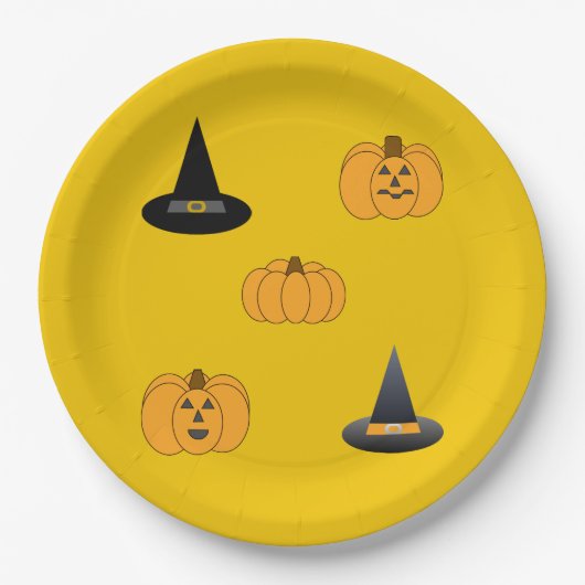 Festive Halloween Paper Plate ペーパープレート (正面)