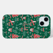 Festive Hand Drawn Doodles Custom Name Case-Mate iPhoneケース (裏面 (横))