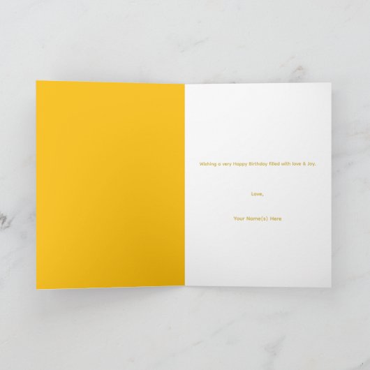 Festive Happy Ballons Custom Photo Birthday カード (内部)