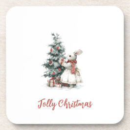 Festive Hard Plastic Coaster | Christmas Gift コースター