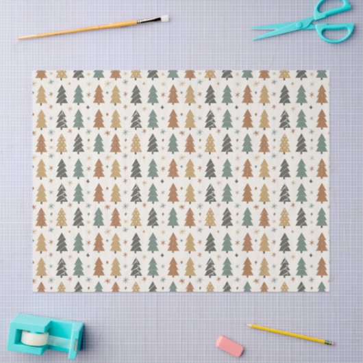 Festive Harmony Wrapping Paper 薄葉紙 (クラフト)