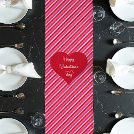 Festive Hearts Table Runner Happy Valentine’s Day ロングテーブルランナー