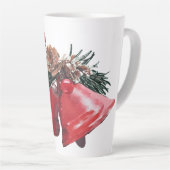 Festive Holiday Bells Latte Mug カフェラテマグ (右アングル)