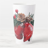Festive Holiday Bells Latte Mug カフェラテマグ (正面)