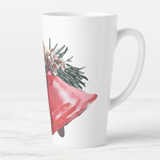 Festive Holiday Bells Latte Mug カフェラテマグ (右)