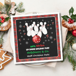 Festive Holiday Bowling  スタンダードカクテルナプキン