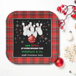 Festive Holiday Bowling  ペーパープレート