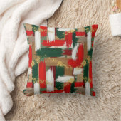 Festive holiday brush plaid  クッション (ブランケット)