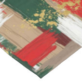 Festive holiday brush plaid  テーブルクロス (アングル)