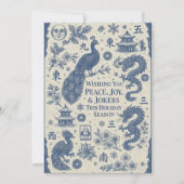 Festive Holiday Card - Mahjong Toile シーズンカード (正面)