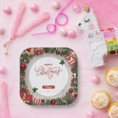 Festive Holiday Celebration Party Design ペーパープレート (パーティー)