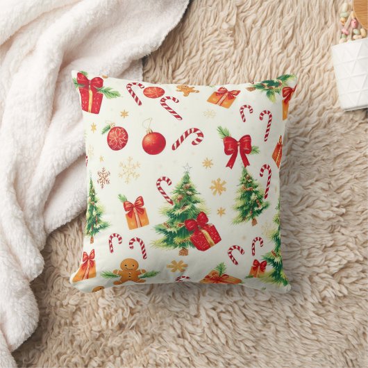 Festive Holiday Cheer クッション (ブランケット)