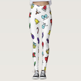 Festive Holiday Christmas Leggings Pants for Women レギンス
