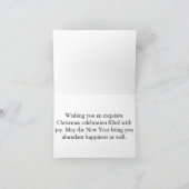 Festive Holiday Custom Photo Merry Christmas シーズンカード (内部)