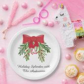 Festive Holiday Dining Décor ペーパープレート (パーティー)