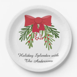 Festive Holiday Dining Décor ペーパープレート