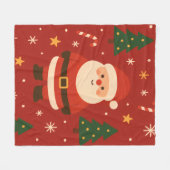 Festive Holiday Glow フリースブランケット (正面(横))