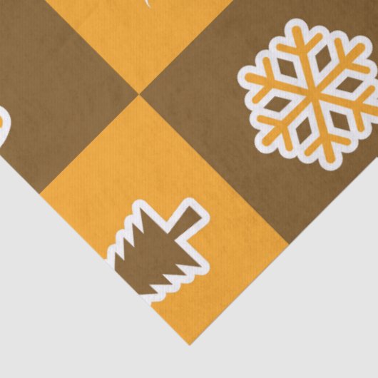 Festive Holiday Grid Pattern 薄葉紙 (詳細)