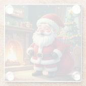 Festive Holiday Home Accent - Christmas Decorative ガラスコースター (裏面)