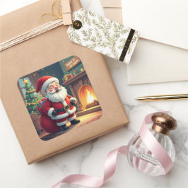 Festive Holiday Home Accent - Christmas Decorative スクエアシール