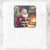 Festive Holiday Home Accent - Christmas Decorative スクエアシール (バッグ)