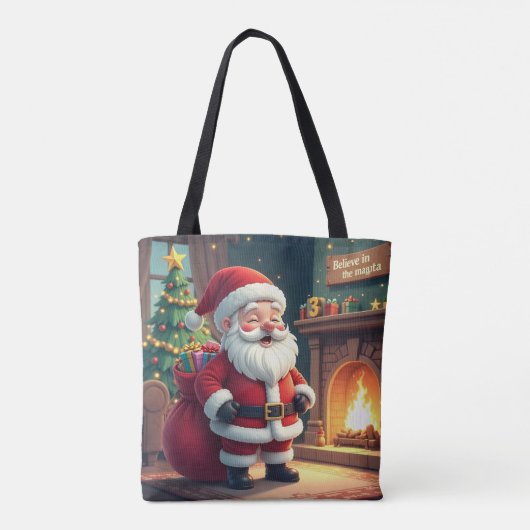 Festive Holiday Home Accent - Christmas Decorative トートバッグ (裏面)