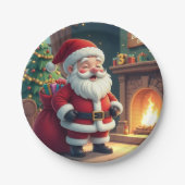 Festive Holiday Home Accent - Christmas Decorative ペーパープレート (正面)