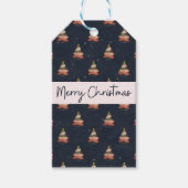 Festive Holiday Modern Lettering Design ギフトタグ (正面)