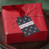 Festive Holiday Modern Lettering Design ギフトタグ